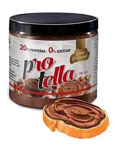 Crema Proteica Choco Hazelnut Sin Azucar Añadido 250Gr. de Protella