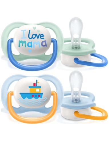 Chupete Ultra Air 0-6Meses Niño 2Ud. Scf080/01 de Avent