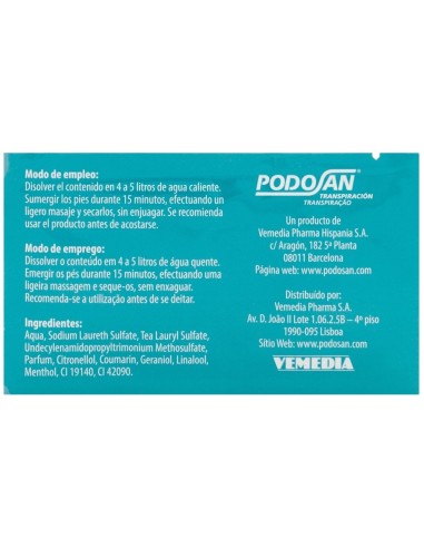 Excilor Podosan Antiolor 6Sbrs. de Excilor