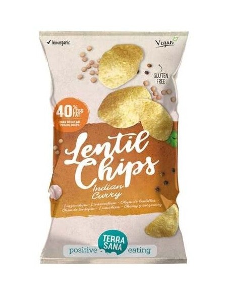 Chips De Lentejas Con Curry 75Gr. Vegan de Terrasana