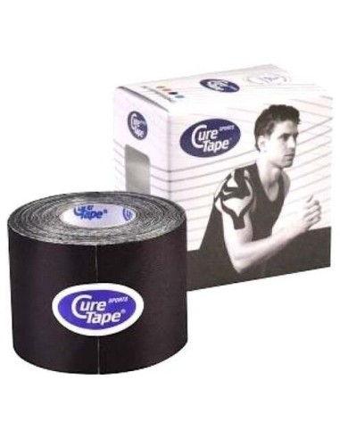 Cure Tape Negro Vendaje Neuromuscular (5Cm X 5M) de Cure Tap