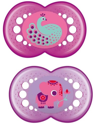 Chupete Sili Fisio +6M 2Un Rosa de Mam