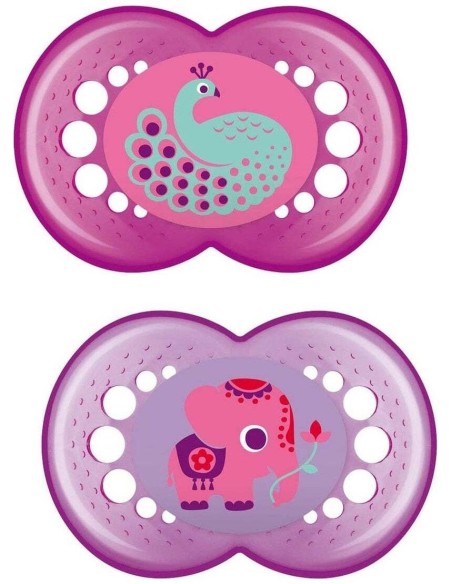 Chupete Sili Fisio +6M 2Un Rosa de Mam