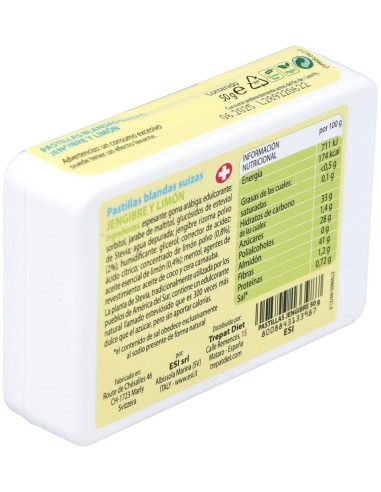 Jengibre con Limón Trepatdiet-Esi 50g | Pastillas Blandas