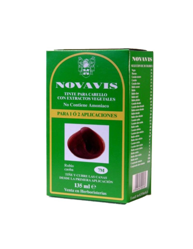 Tinte Novavis 7M Rubio Caoba 120Ml. - Novavis**