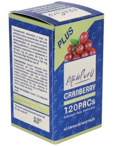 Pack 3X2 Cranberry Tongil 120 Pacs 40 Caps Estado Puro