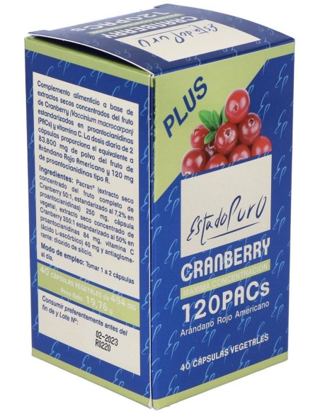 Pack 3X2 Cranberry Tongil 120 Pacs 40 Caps Estado Puro