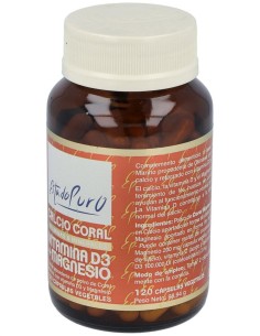 Pack 3X2 Calcio Coral+Vit D3+Mg 120Cap. Estado Pu de Tongil