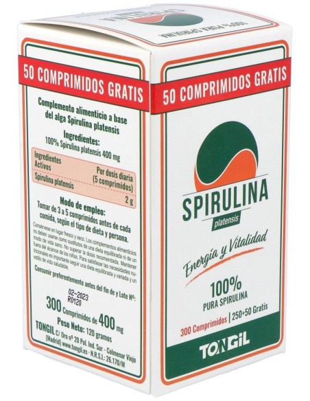 Pack 3X2 Spirulina 300Comp. de Tongil