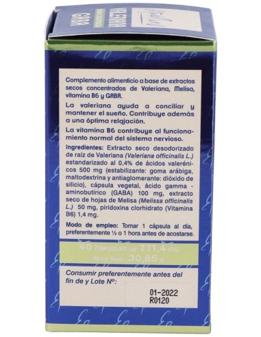 Pack 3X2 Valeriana Con Gaba 40Cap. Estado Puro de Tongil