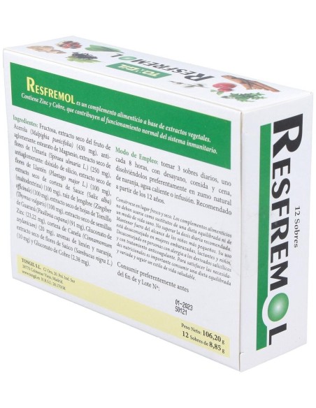 Pacote 3X2 Resfremol 12Sbrs. de Tongil