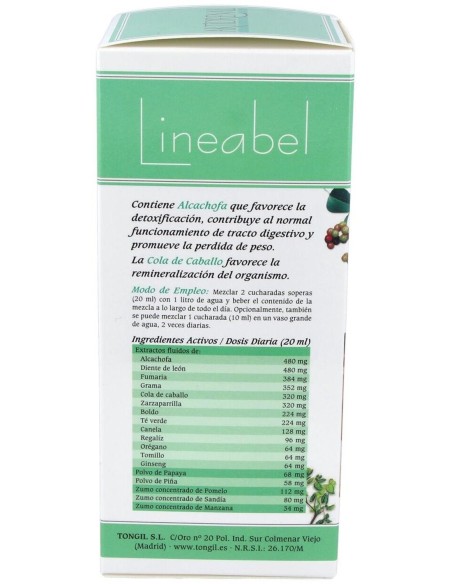 Pacote 3X2 Aktidrenal 500Ml. Lineabel de Tongil