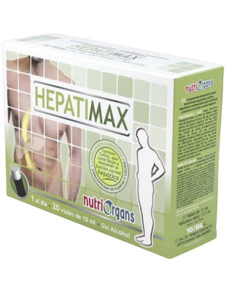 Pack 3X2 Nutriorgans Hepatimax 20Vials de Tongil