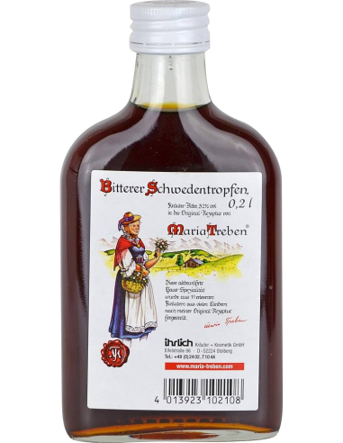 Maria Treben Amargo De Hierbas Suecas 200Ml Petaca de Maria Treben