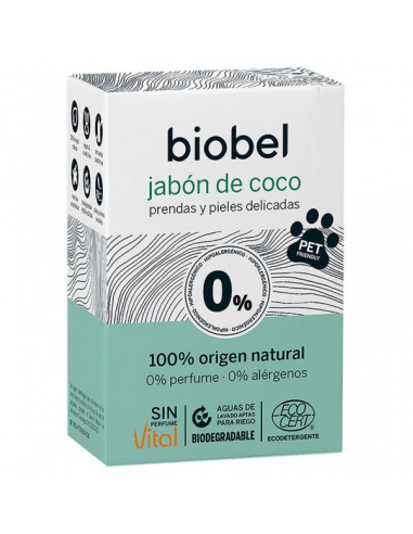 Sabonete em Barra de Coco para Roupas Delicadas 240Gr Eco da Biobel