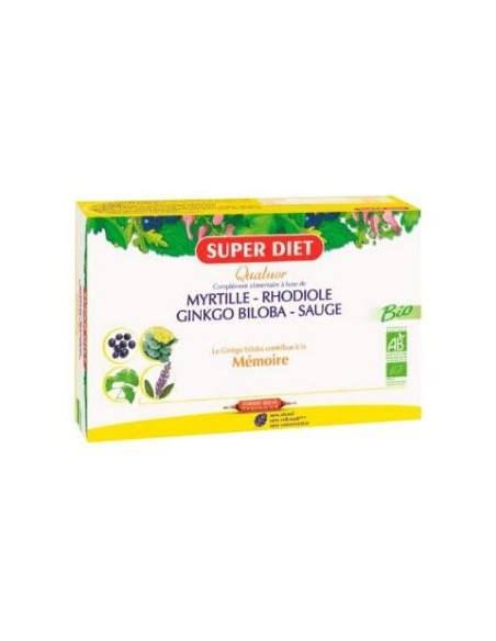 Cuarteto Rhodiola Bio 20 Ampollas de Super Diet