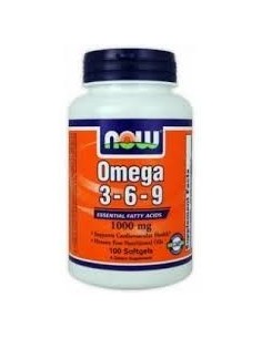 Omega 3-6-9 1000 Mg 100  Perlas Origen Vegetal de Now