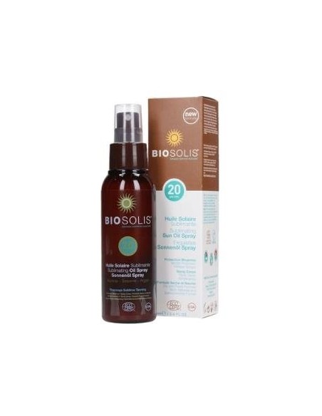 Biosolis Aceite Solar Piel Y Cabello Spf20 100Ml. de Biosolis