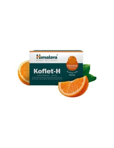 Pastillas Koflet Garganta Naranja 12 Comprimidos de Himalaya