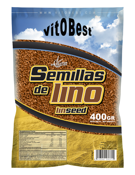 Semillas De Lino 400 Gr de Vit.O.Best
