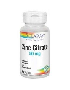 Zinc 50Mg. 60Cap. de Solaray 2