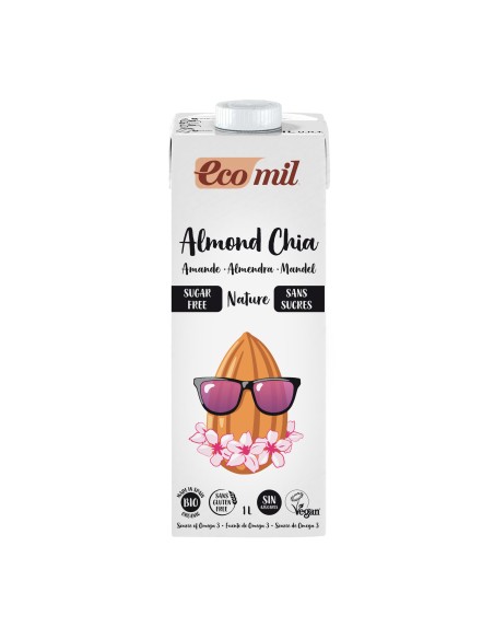EcoMil Almendra-Chia Nature 1L | Bebida Natural Saludable