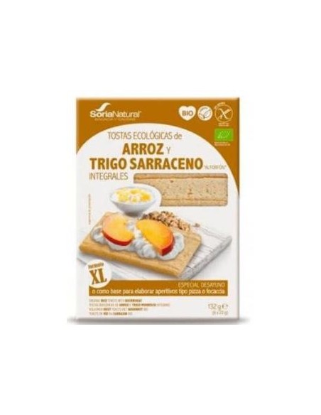 Tostas Arroz Y Trigo Sarraceno Integral 132G Bio de Soria Natural