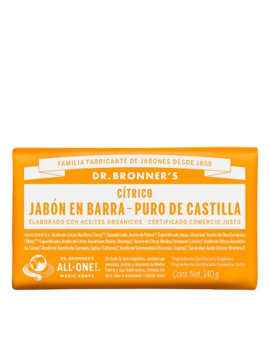 Jabon Pastilla Citrico 140 Gr de Dr Bronners