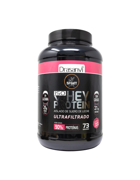 Whey Protein Aislado Yogur Fresa 2,2Kg Sport Live Drasanvi