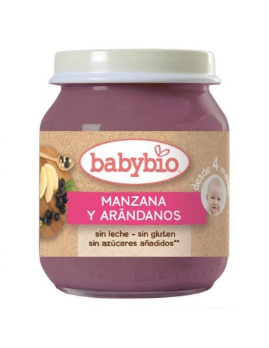 Babybio Manzana Arándanos 130 g – Nutrición Natural Bebé