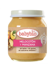 Potito Bio Melocotón y Manzana 130g para Bebés 4 Meses