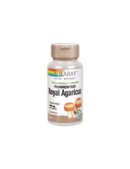 Royal Agaricus(Champiñon Del Sol) 500 Mg- 60 Vegcaps de Solaray