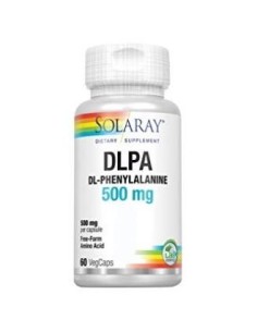 Dlpa Dl-Fenilalanina 500 mg - 60 cápsulas vegetales Solaray
