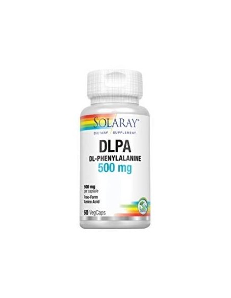 Dlpa Dl-Phenylalanine 500 Mg - 60 Vegcaps de Solaray