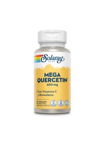 Small Mega Quercitin 600 Mg - 30 Vegcaps de Solaray