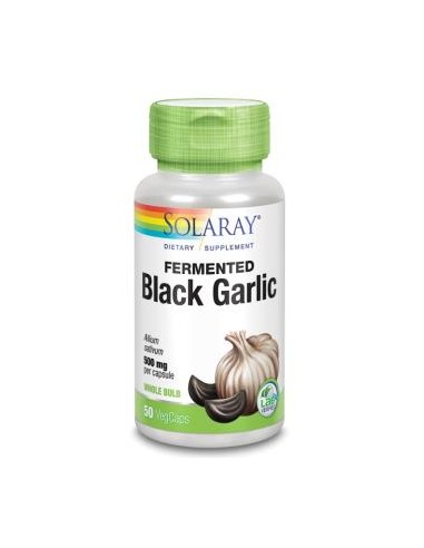 Black Garlic Bulb 500 Mg. - 50 Vegcaps de Solaray