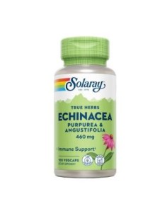 Echinacea 460 mg Solaray - 100 cápsulas vegetales naturales