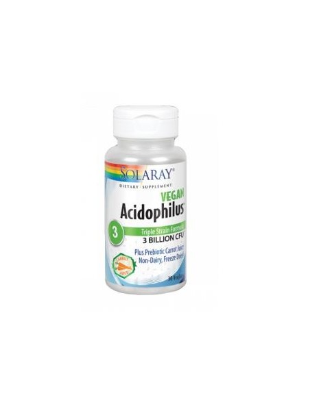 Acidophilus Vegan- 30 Vegcaps de Solaray