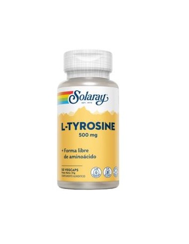 L-Tyrosina 500 Mg - 50 Vegcaps de Solaray