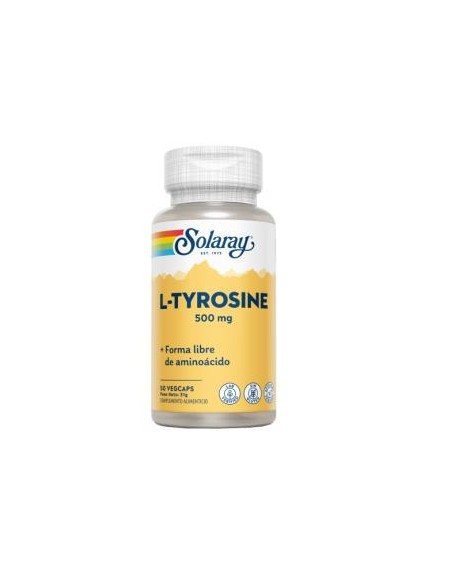 L-Tyrosina 500 Mg - 50 Vegcaps de Solaray