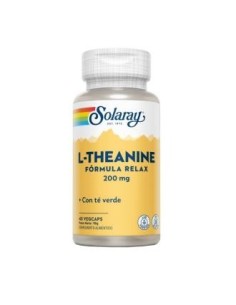 L-Theanine 200 mg - 45 Vegcaps | Relax & Focus by Solaray