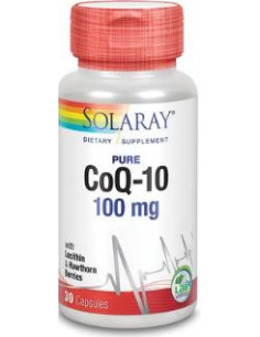 Pure Coq10 100 mg Solaray - Energía y Vitalidad en 30 Cápsulas