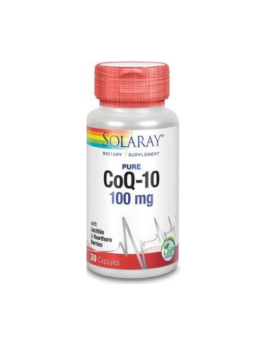 Pure Coq10 100 mg Solaray - Energía y Vitalidad en 30 Cápsulas