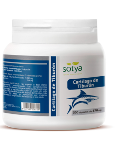 Cartílago de Tiburón 870mg 300 Cápsulas Sotya - Salud Articular