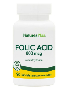 Ácido Fólico Natures Plus 90 Comp. | Salud y Bienestar
