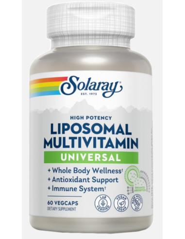 Universal Liposomal Multivitaminas Solaray – 60 Vegcaps