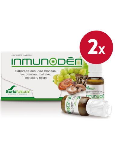 Pacote de 2 unidades Inmunoden Senior 10Vials de Soria Natur