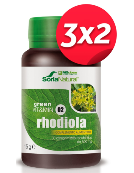 Pacote 3X2 Rhodiola 500 Mg 30 Comp de Suplementos Mgdose