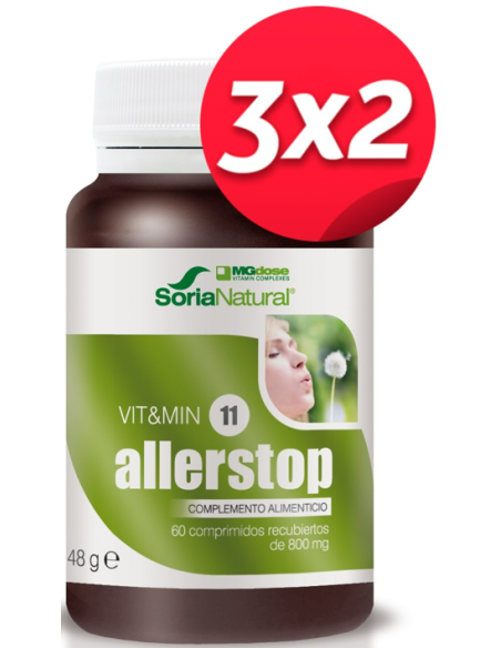 Pack 3X2 Allerstop 30 Comprimidos de Suplementos Mgdose