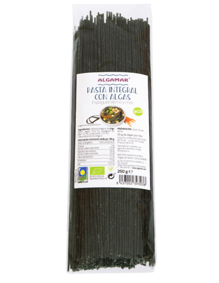 Pasta Integral con Algas Algamar | Espagueti Saludable y Natural